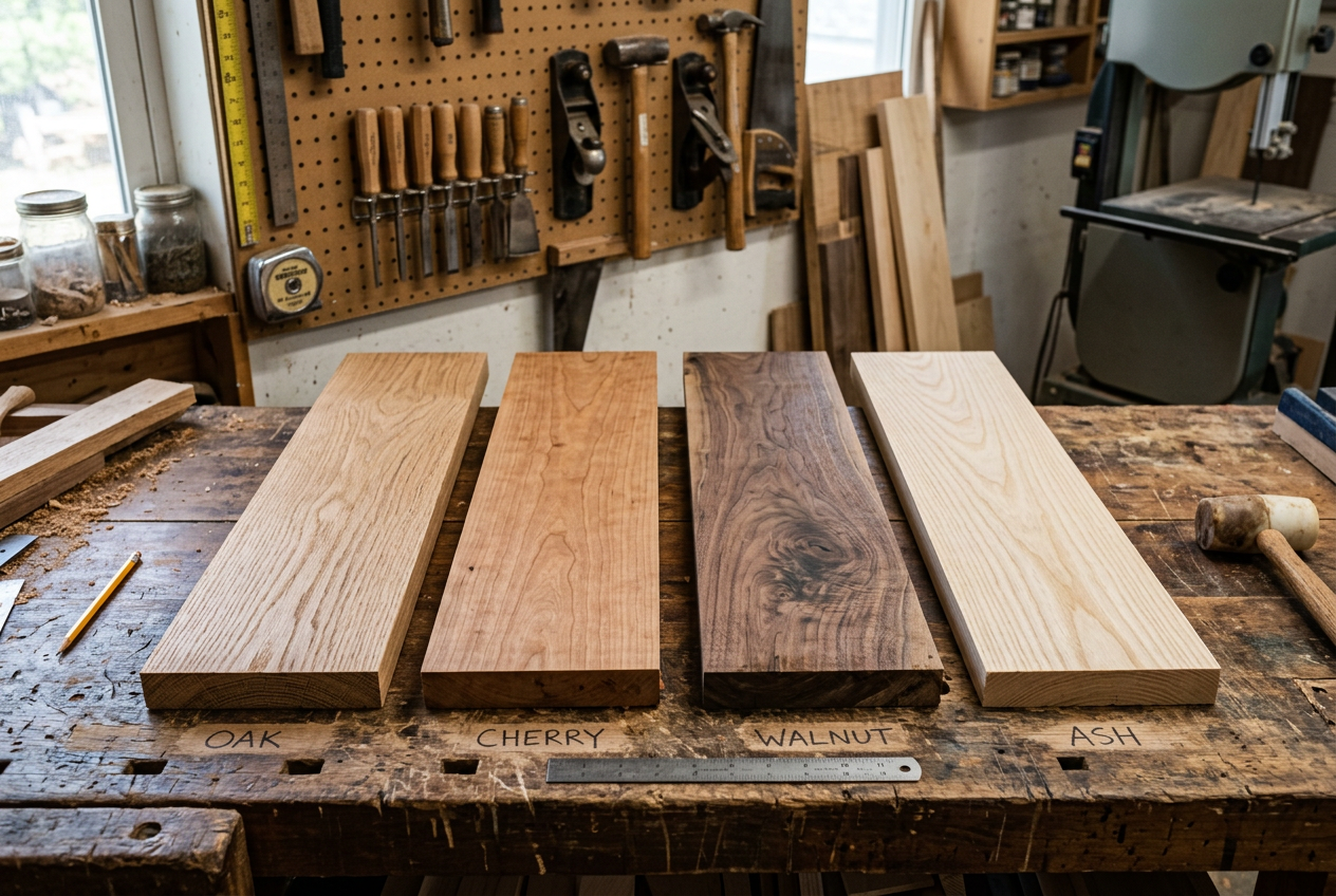 przykladowe rodzaje drewna